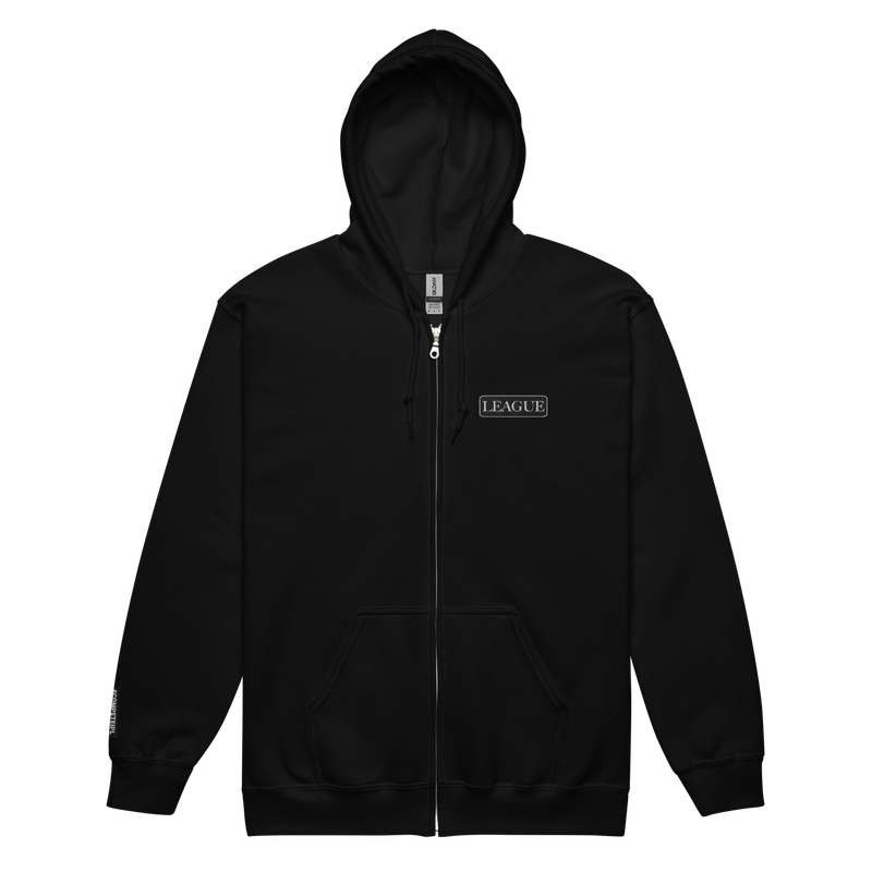 IPL Embroidered &quot;LEAGUE&quot; Patch Men&#39;s Zip Hoodie