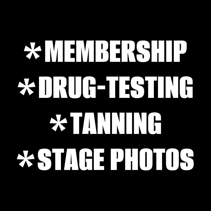 2025 IPL MEMBERSHIP | GOLD RUSH CLASSIC DRUG TESTING |  TANNING | STAGE PHOTOGRAPHY