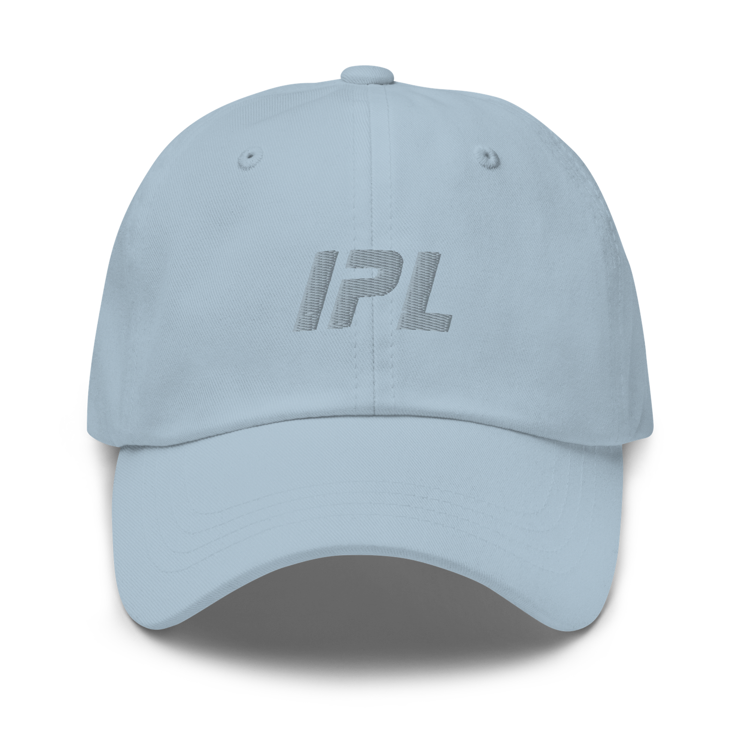 IPL Signature Light Blue / Gray Embroidered Logo Cotton Hat