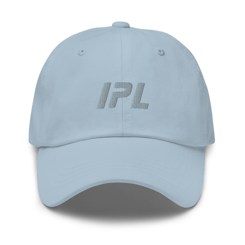 IPL Signature Light Blue / Gray Embroidered Logo Cotton Hat