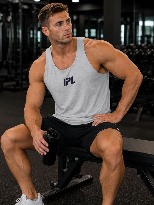 Men's Black IPL Logo Classic Tank Top