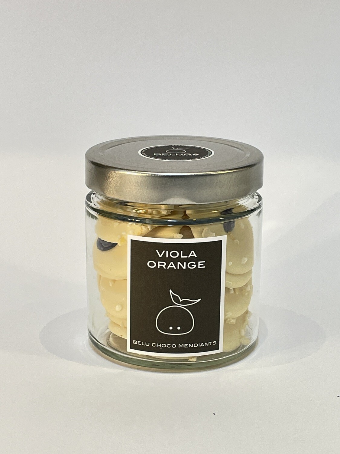 Glass Mendiants - Viola Orange White