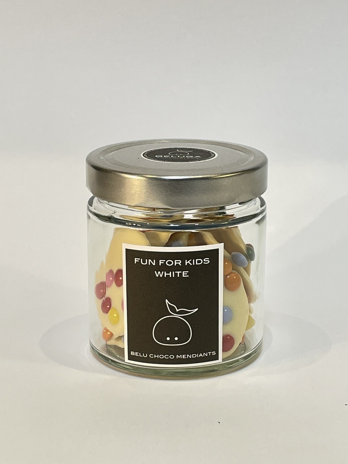 Glass Mendiants - Fun for Kids White