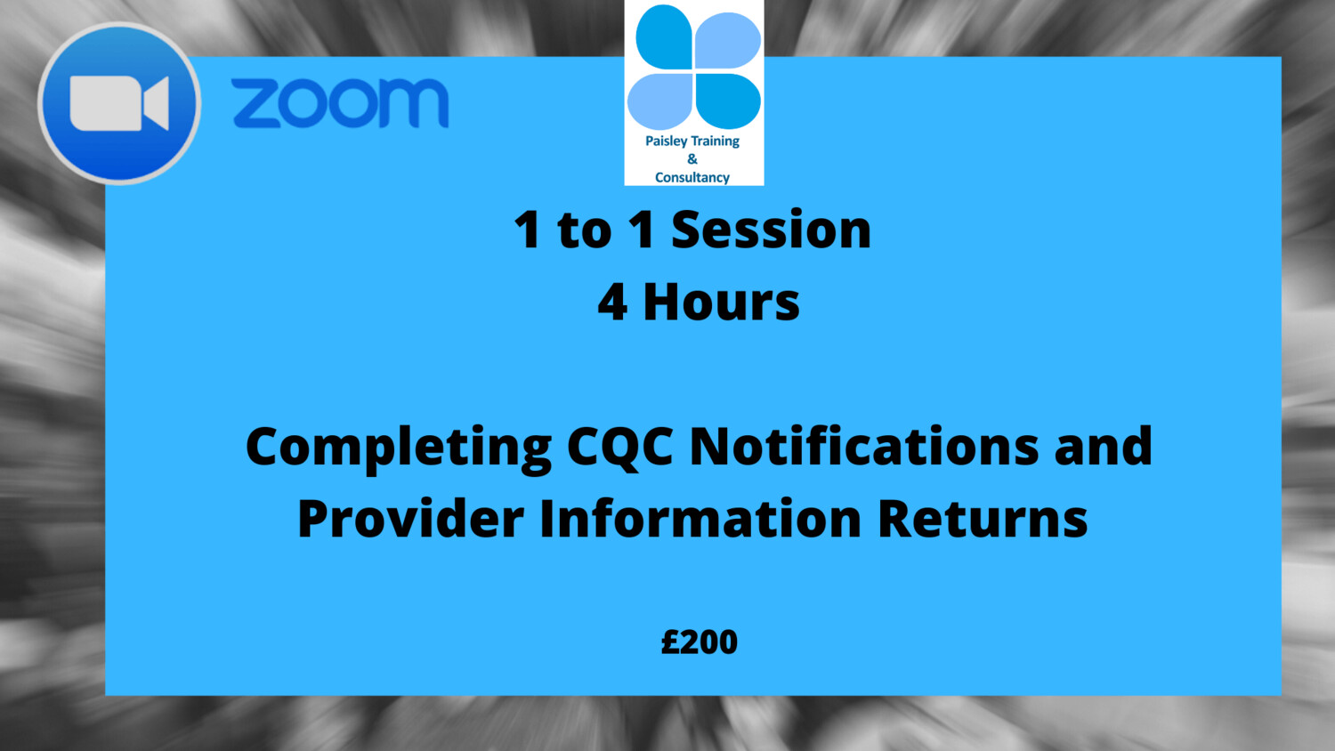 Completing CQC Notifications and Provider Information Returns 1 1 (4 Hour Session