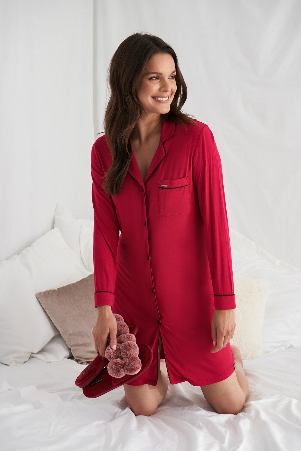 Bamboo Long Sleeve Nightshirt