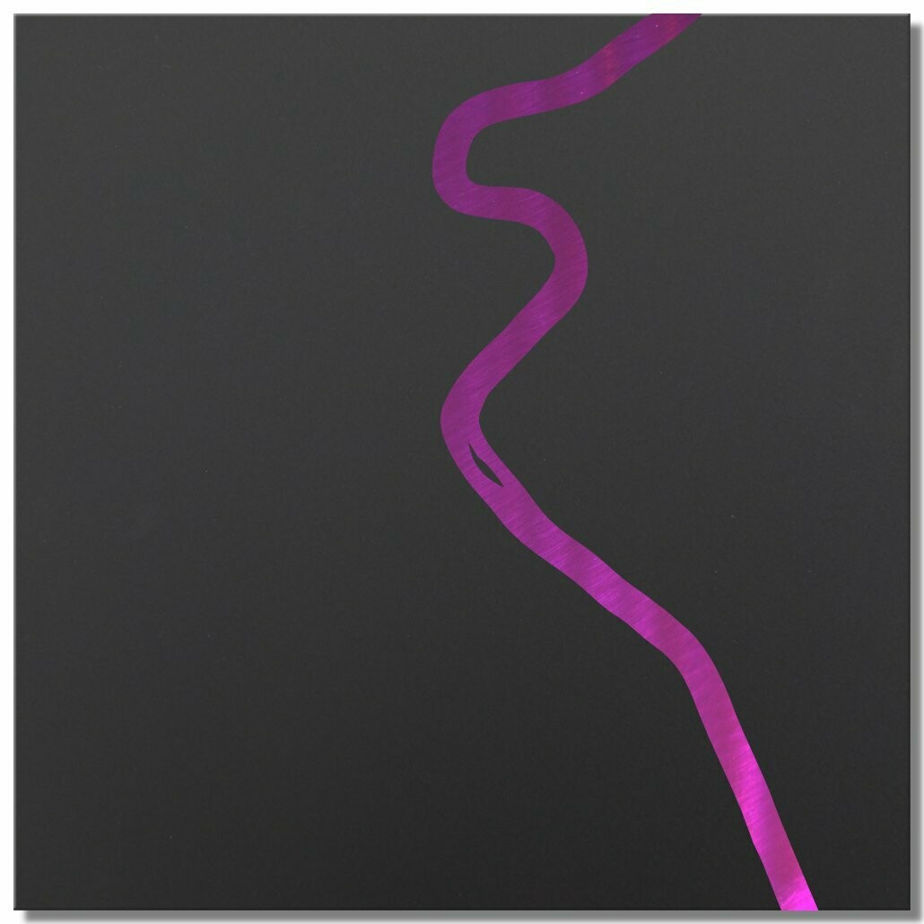 Neckar bei Stuttgart, Ciclamino, 25x25 cm