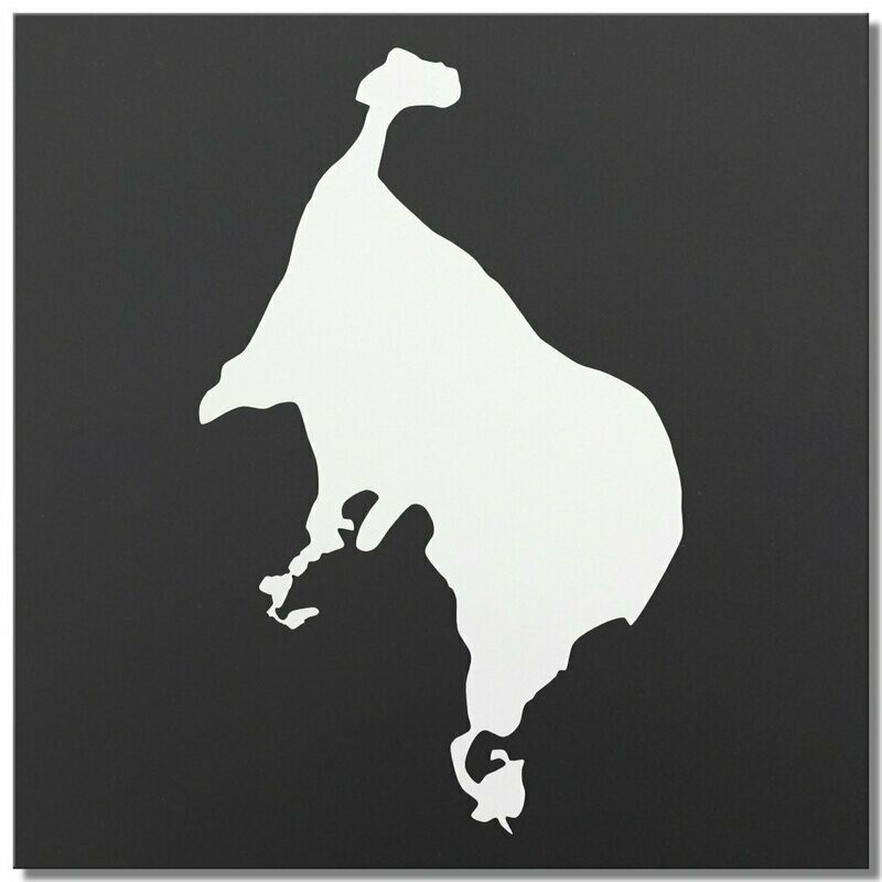 Müritz, Weiß, 25x25 cm