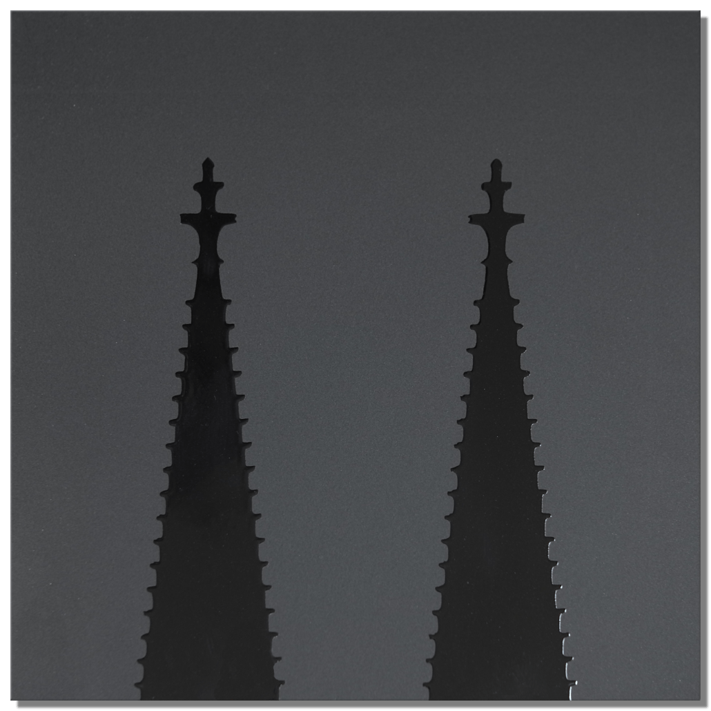 Kölner Dom, black series, 25x25 cm