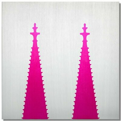 Kölner Dom, Lasur Ciclamino, 25x25 cm Kölner Dom, Lasur Ciclamino, 25x25 cm
