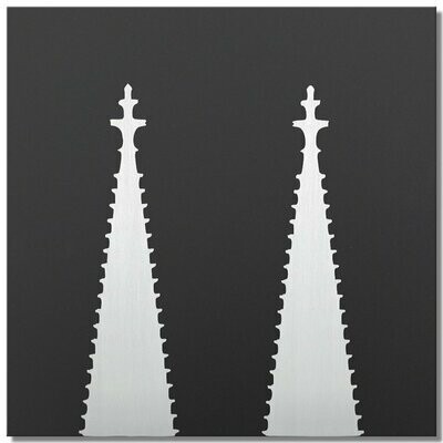 Kölner Dom, Klarlack, 25x25 cm Kölner Dom, Klarlack, 25x25 cm