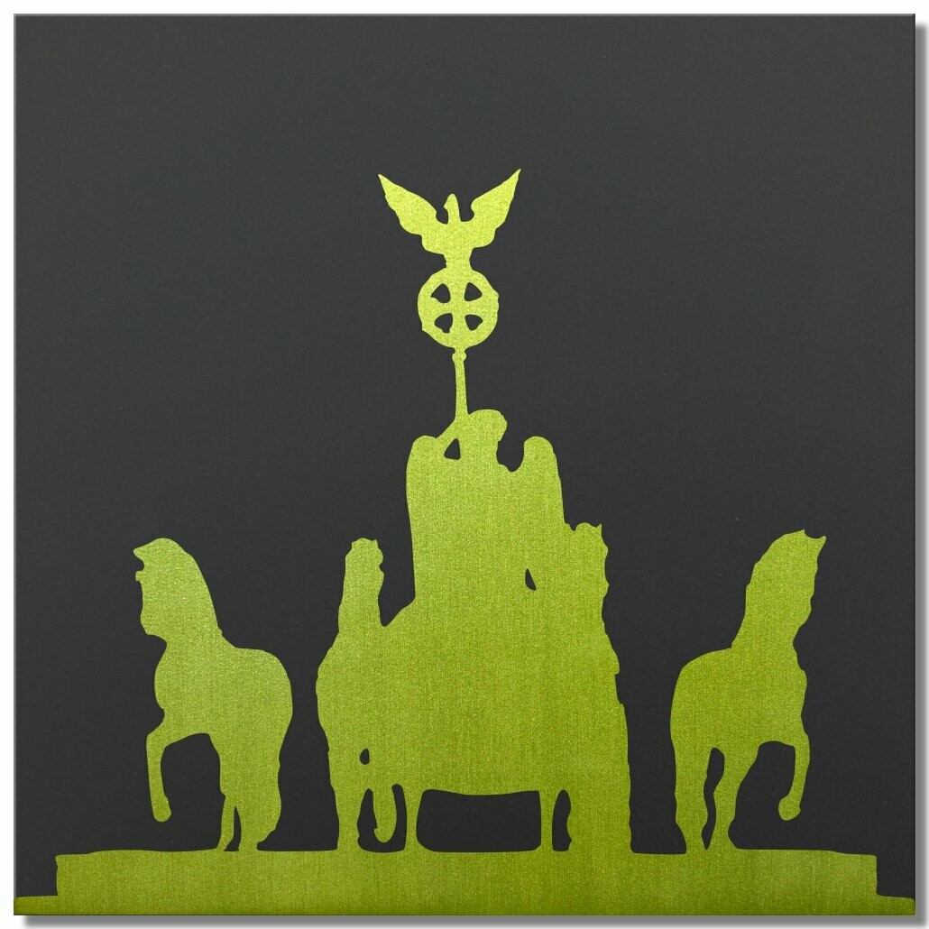 Quadriga Berlin, Limette, 25x25 cm