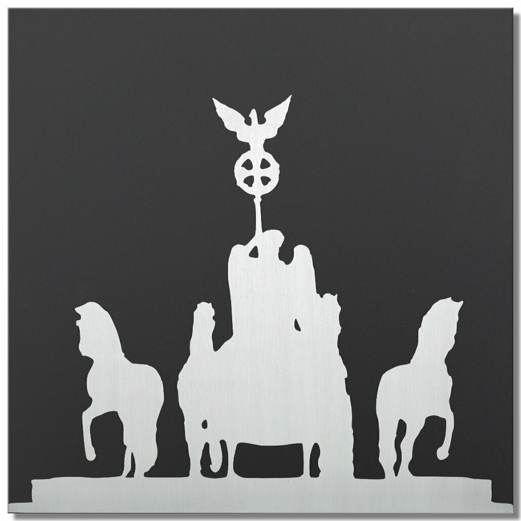 Quadriga Berlin, Klarlack, 25x25 cm