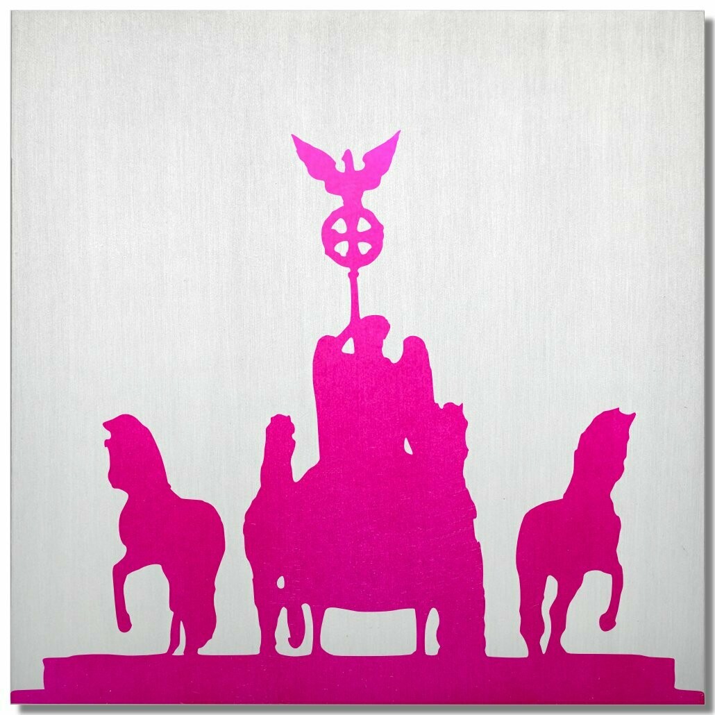 Quadriga Berlin, Ciclamino, 25x25 cm