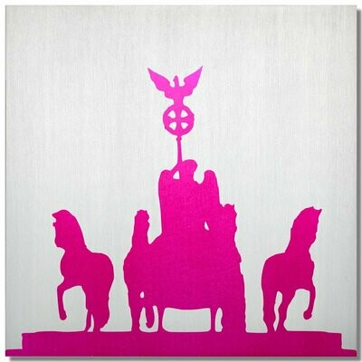 Quadriga Berlin, Ciclamino, 25x25 cm