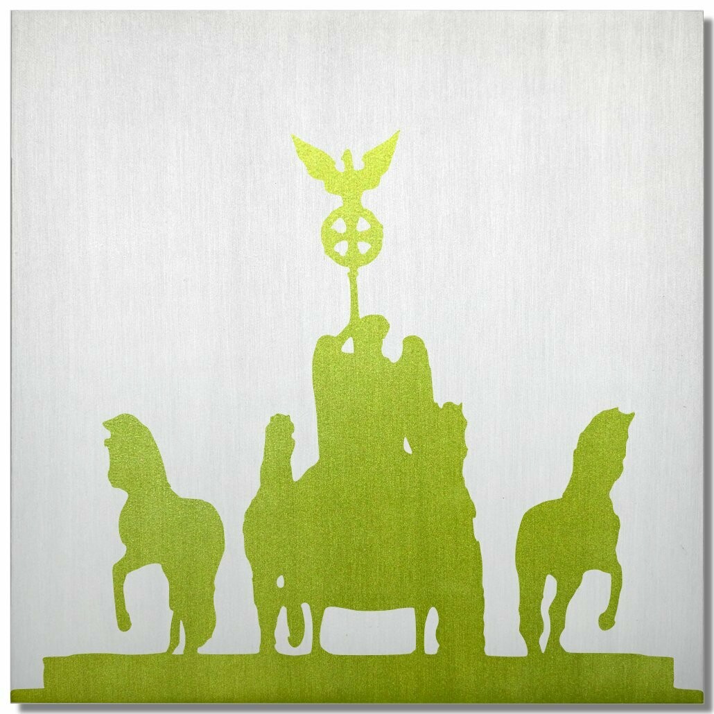 Quadriga Berlin, Limette, 25x25 cm