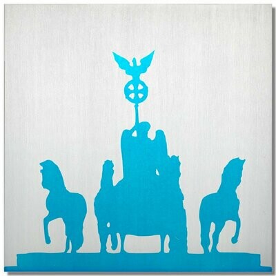 Quadriga Berlin, Eisblau, 25x25 cm Quadriga Berlin, Eisblau, 25x25 cm