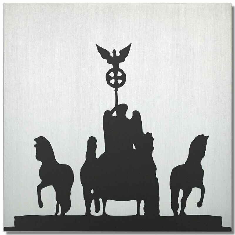 Quadriga Berlin, Schwarz, 25x25 cm Quadriga Berlin, Schwarz, 25x25 cm