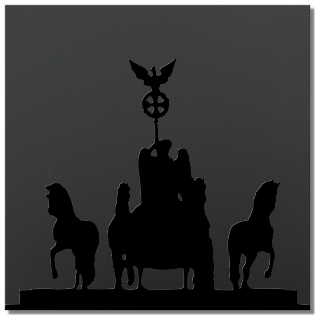 Quadriga Berlin - black series - 25x25 cm
