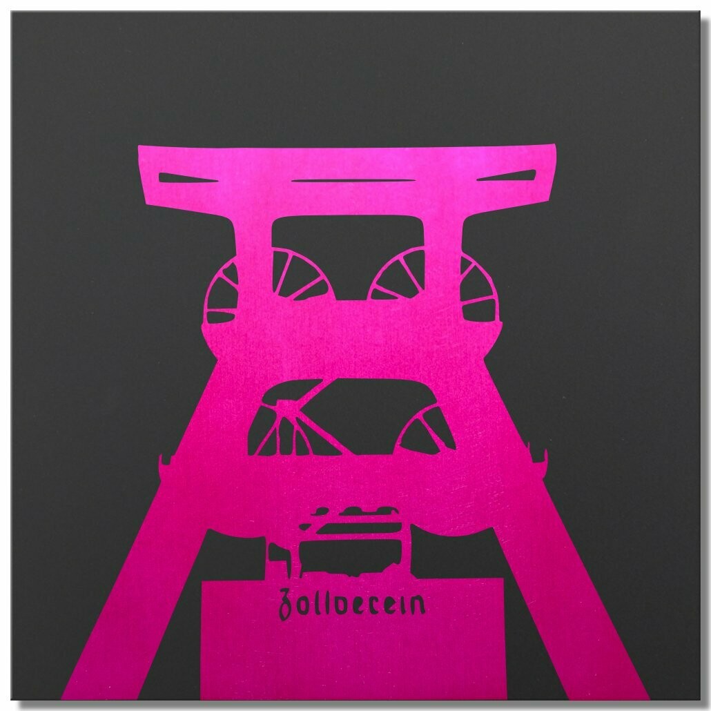 Zollverein Essen, Ciclamino, 25x25 cm