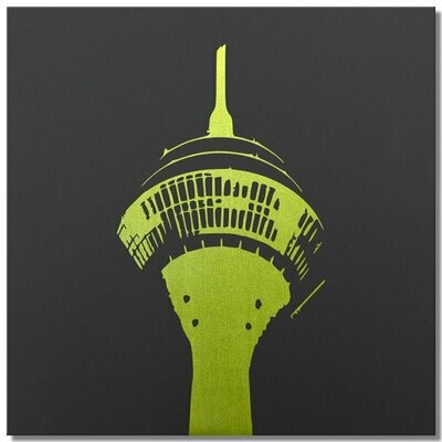Rheinturm, Limette, 25x25 cm