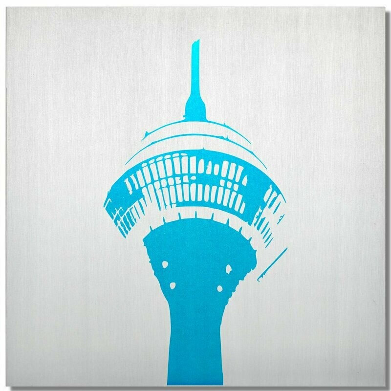 Rheinturm, Eisblau, 25x25 cm Rheinturm, Eisblau, 25x25 cm