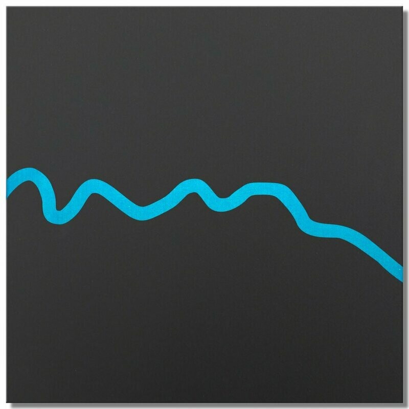 Spree in Berlin, Eisblau, 25x25 cm Spree in Berlin, Eisblau, 25x25 cm