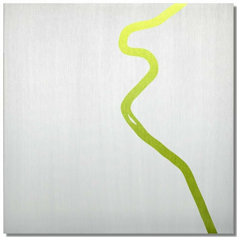 Neckar bei Stuttgart, Limette, 25x25 cm Neckar bei Stuttgart, Limette, 25x25 cm