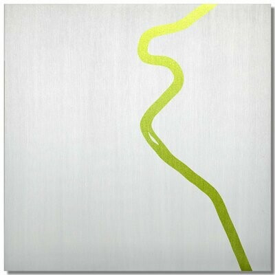 Neckar bei Stuttgart, Limette, 25x25 cm Neckar bei Stuttgart, Limette, 25x25 cm