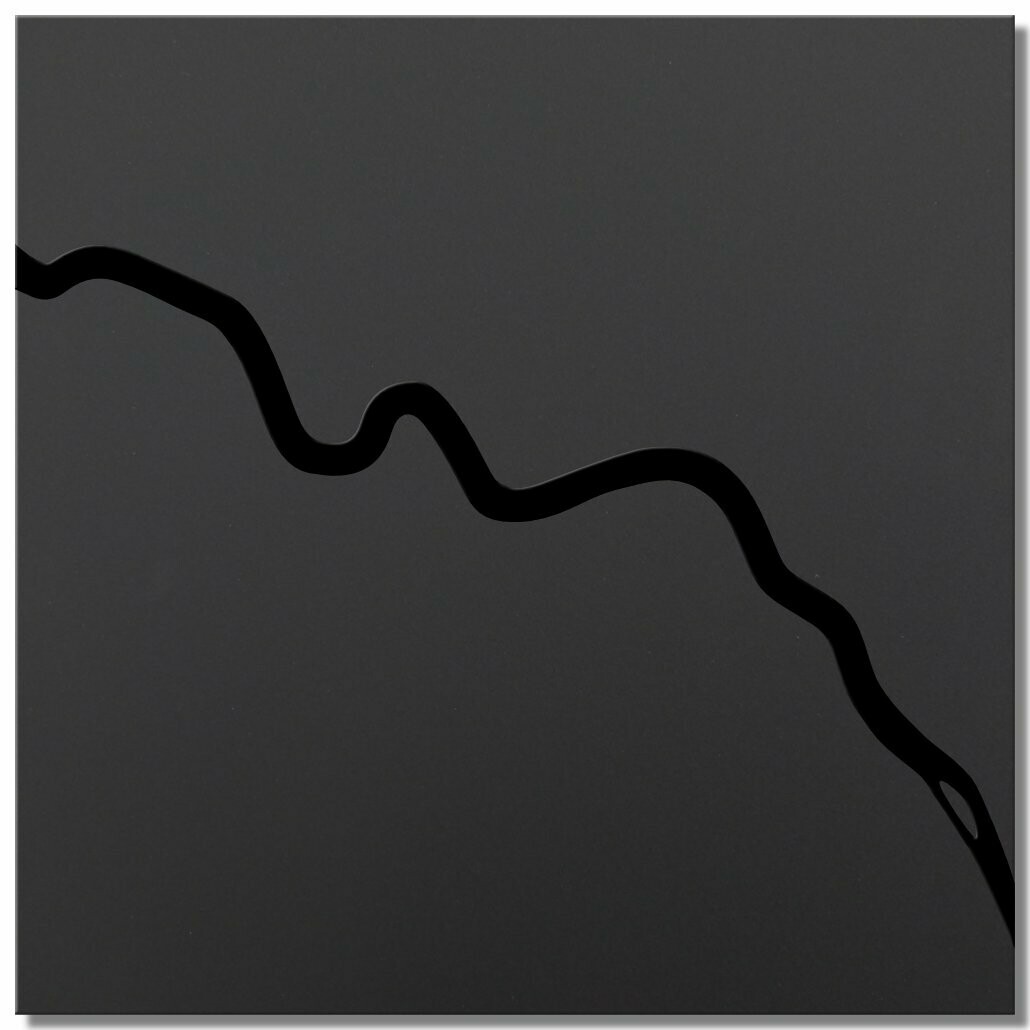 Elbe bei Dresden - black series - 25x25 cm