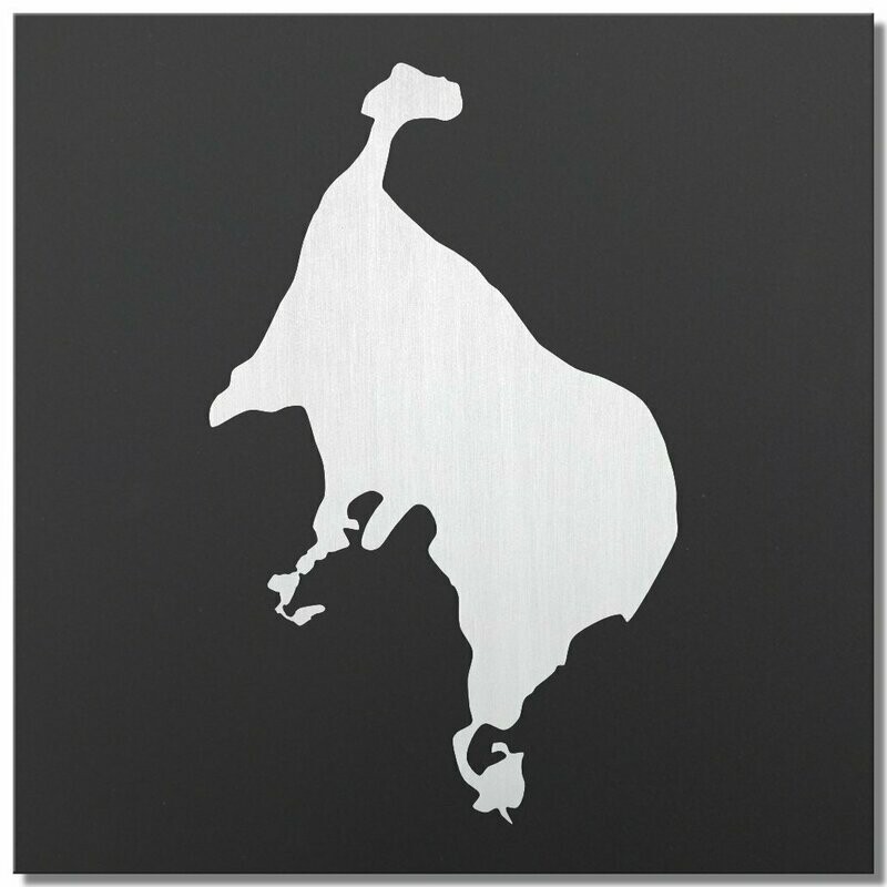 Müritz, Klarlack, 25x25 cm