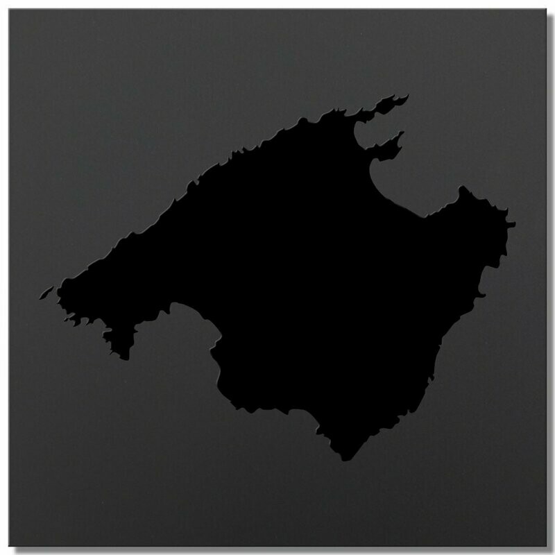 Mallorca - black series - 25x25cm