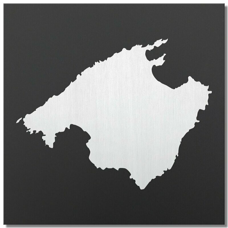 Mallorca, Klarlack, 25x25cm