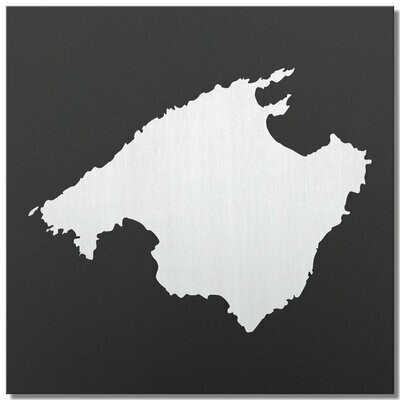 Mallorca, Klarlack, 25x25cm