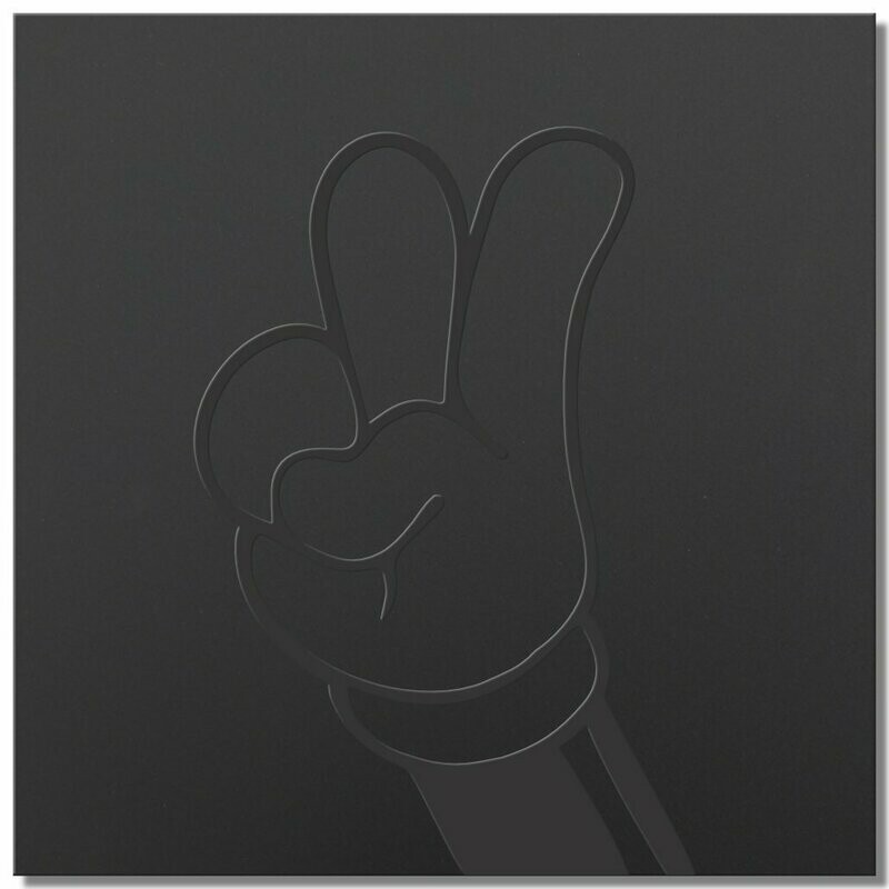 Micky Micky "victory", black series, 25x25cm