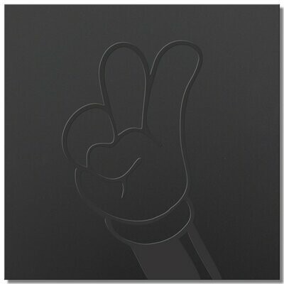 Micky Micky "victory", black series, 25x25cm