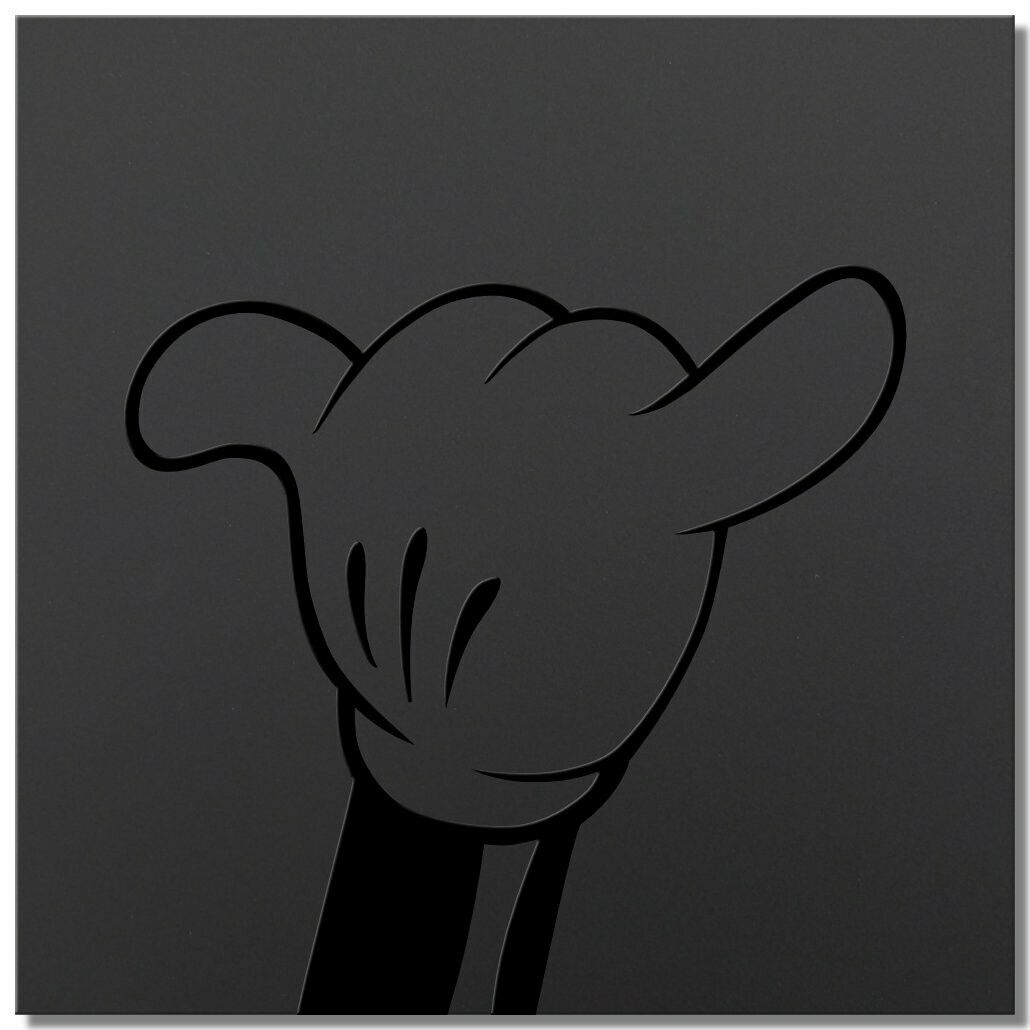 Micky "hang loose" - black series - 25x25cm
