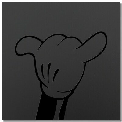 Micky Micky "hang loose" - black series - 25x25cm