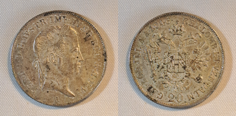 20 Kreuzer 1846 A- Ferdinand I.- Silber