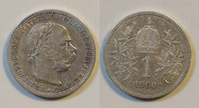 1 Corona 1900- Österreich- Silber