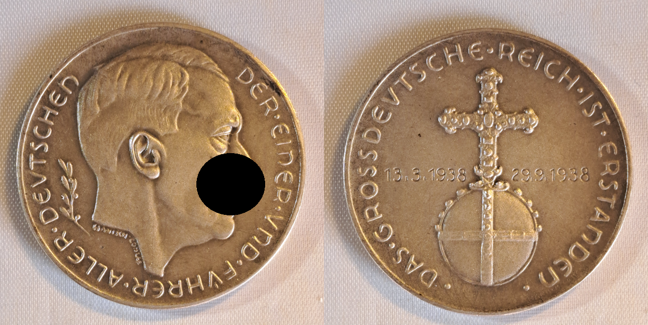 Medaille 1938- 3. Reich- Silber