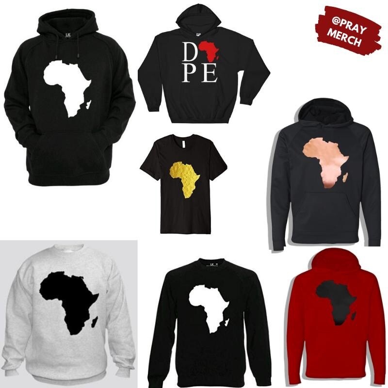 African Map sweaters &amp; Hoodies