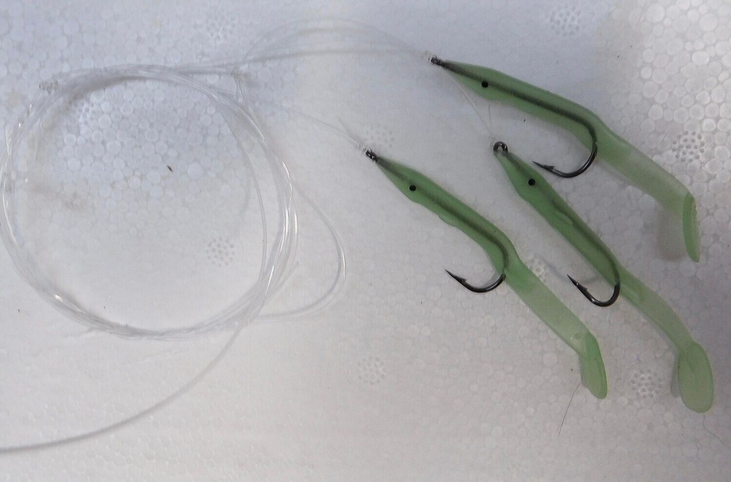 Sand eel lures rig Luminous Green