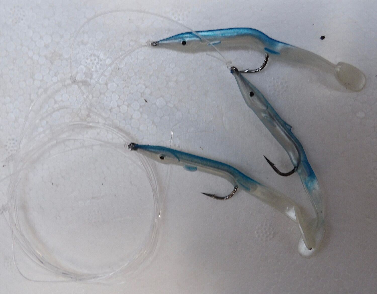 Sand eel lures rig Blue streak