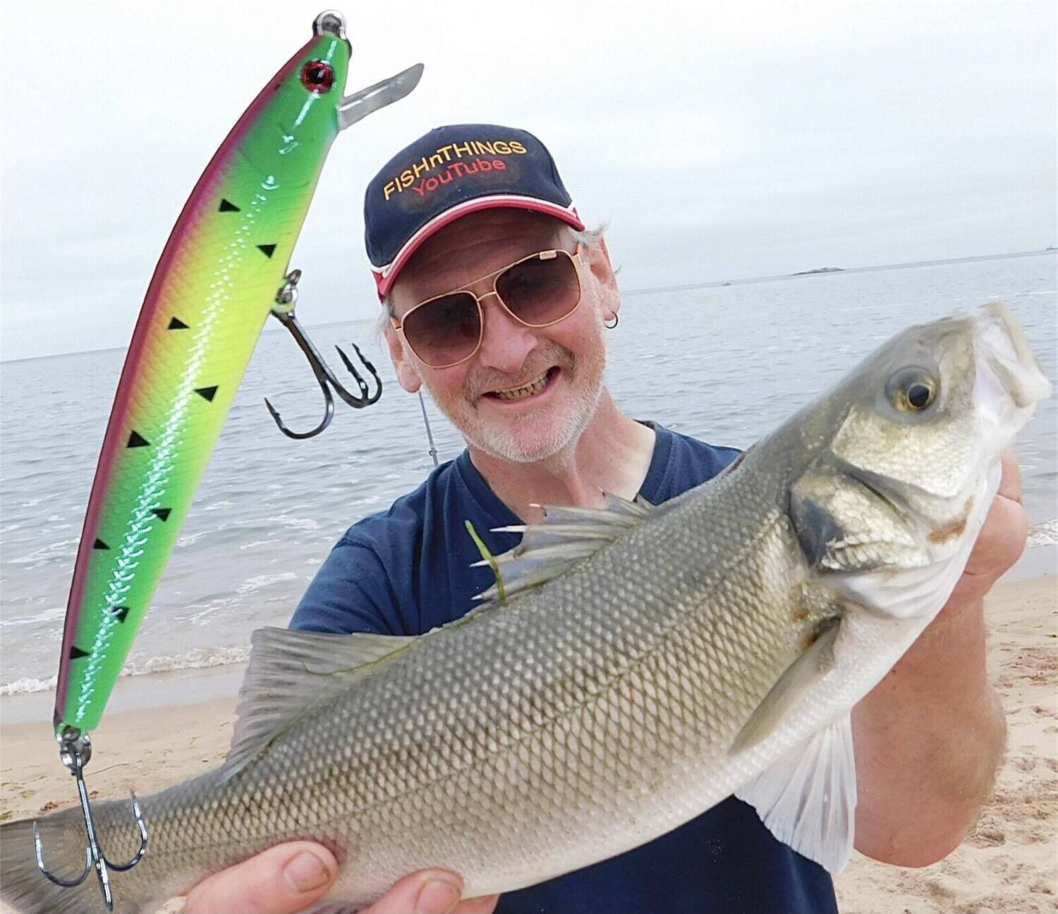 Bass lure Green/Yellow/Green