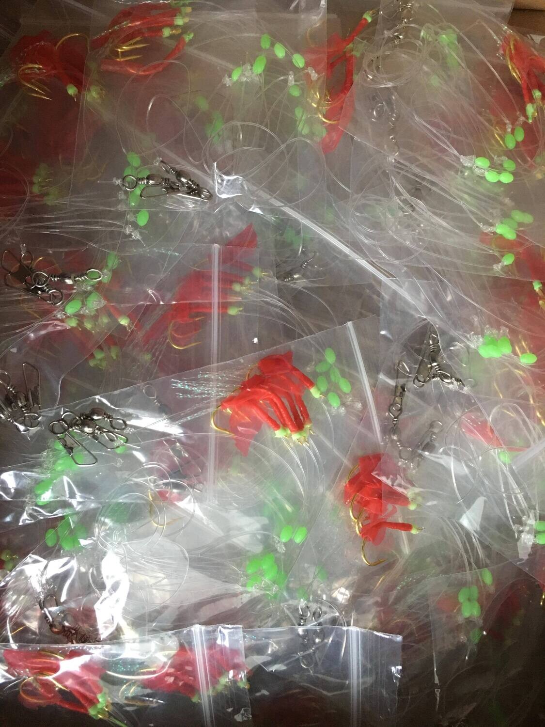 6 Hook Red Flasher