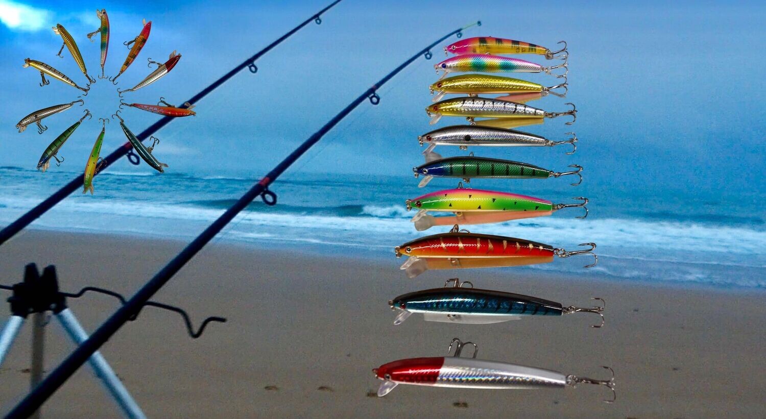 8 x Surface lures