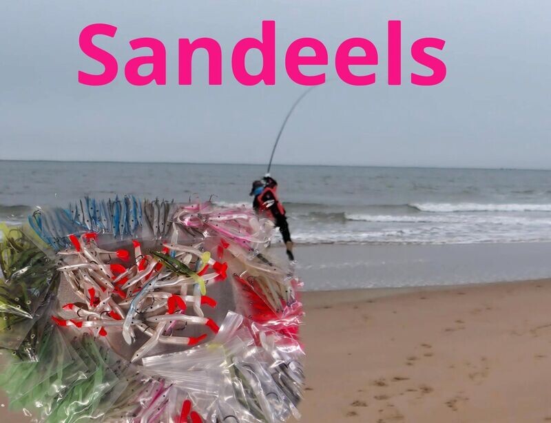 15 x Sand eels + hooks