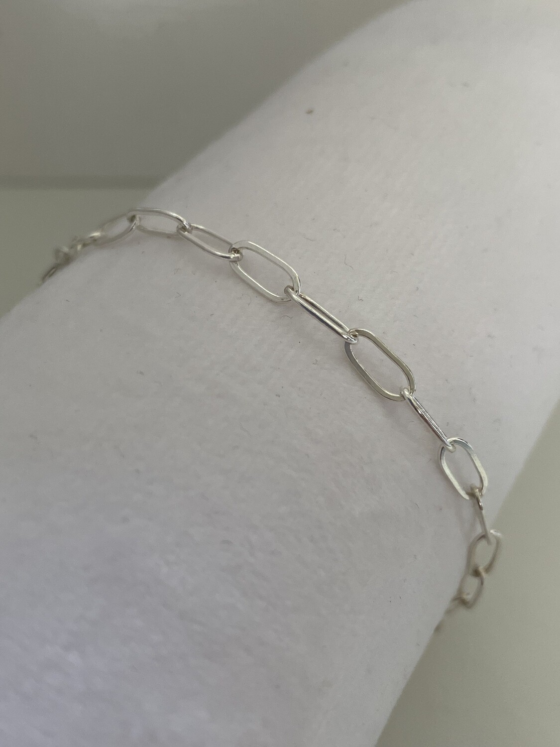 Drawn Cable Chain Bracelet 7.25''