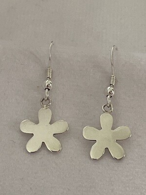 Petite Five Petals Silver Dangle Earrings