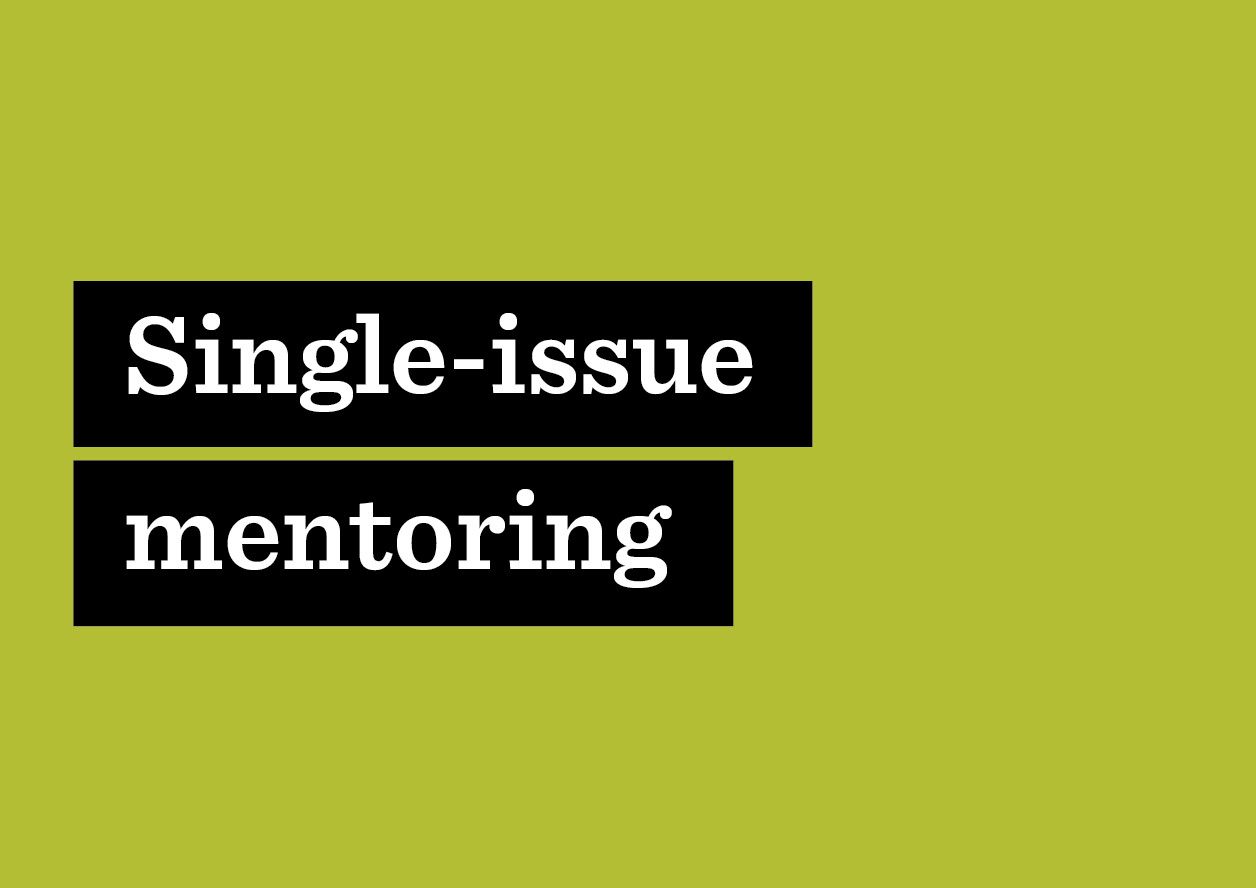 Single-issue mentoring